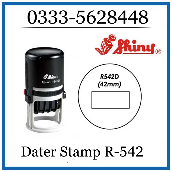 Dater Stamp R-542-D Shiny