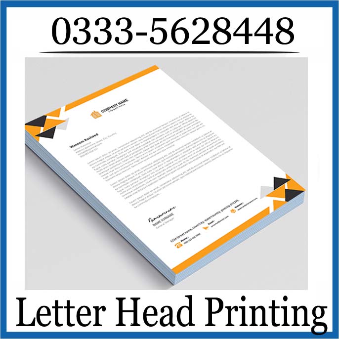 Letterhead Printing in Islamabad