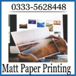 Matt Paper Printing