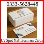 Matt Raised Spot UV Smooth Business Card